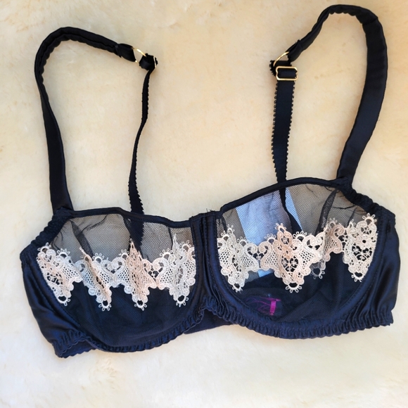 Fleur of England Caviar Balcony Bra Brief Set - Picture 3 of 12